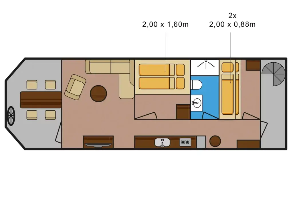Yachtsuite Malchow Grundriss