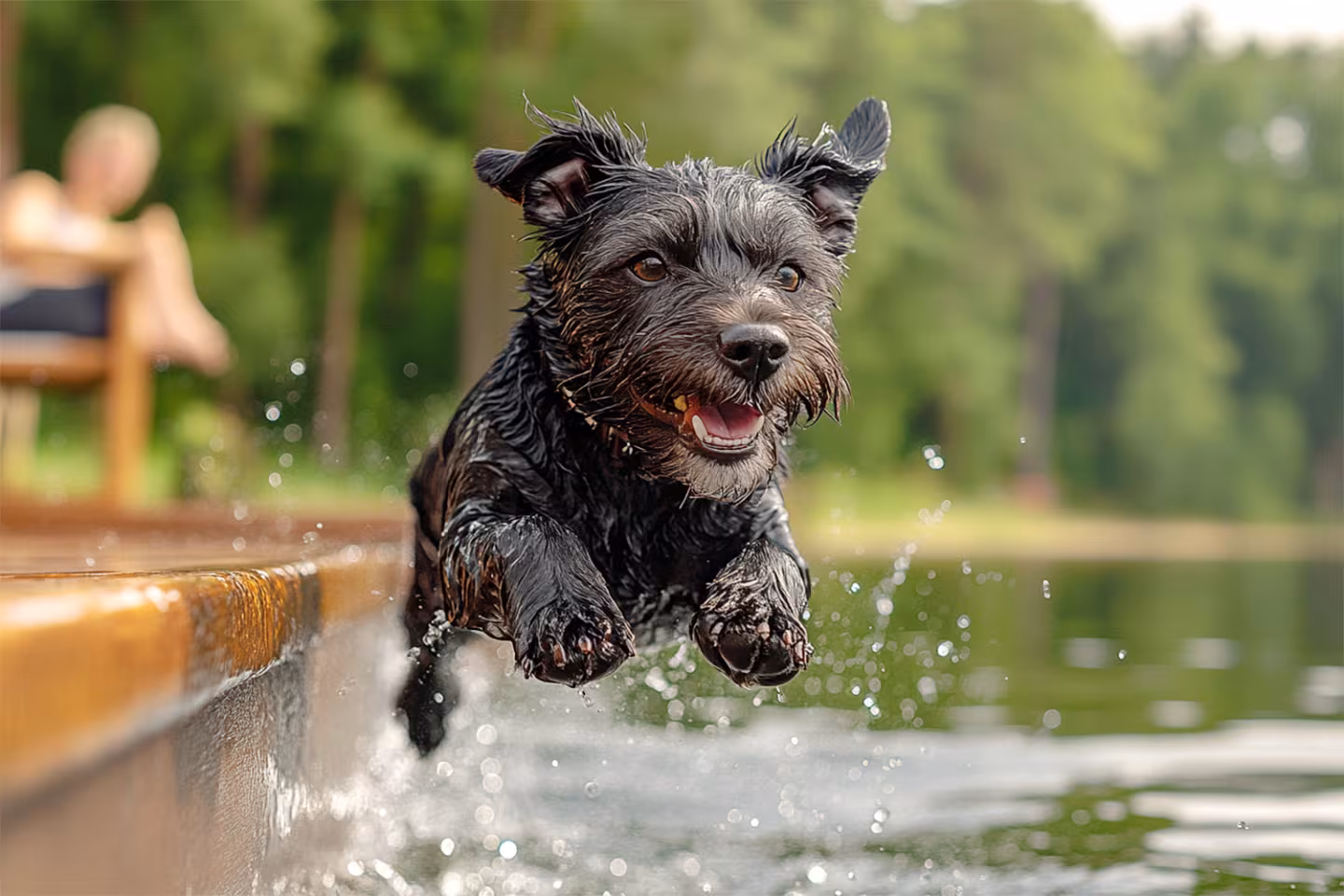 Familienurlaub mit Hund auf einem festliegenden Hausboot – Entspannung für die ganze Familie