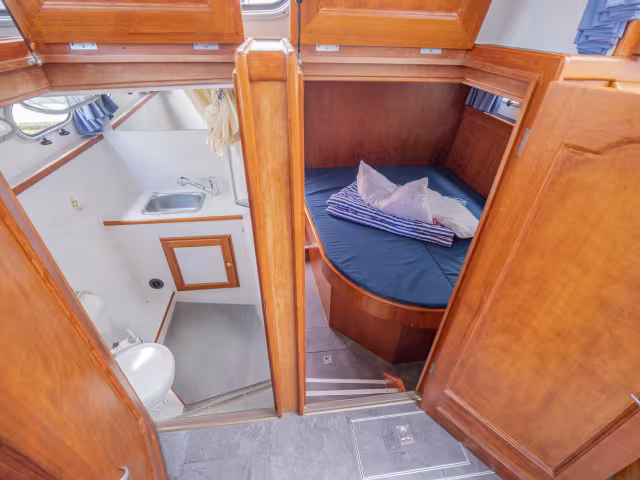 Schlafkabine Heck (hinten)